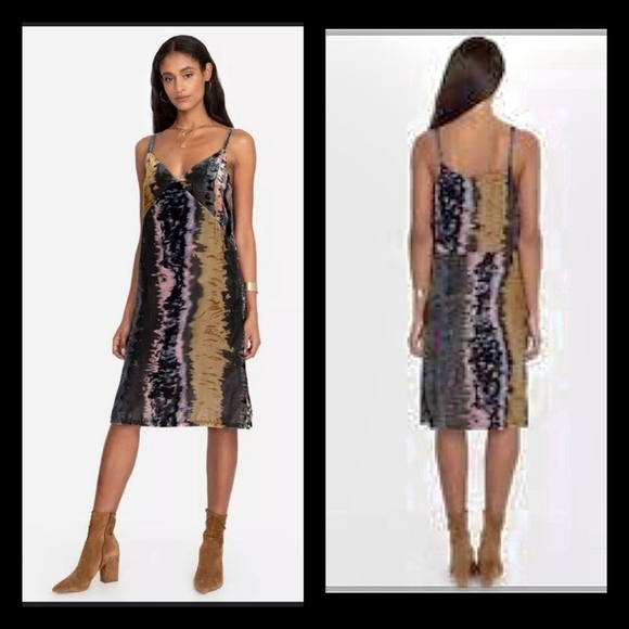 Elegant Multicolor Sequin Midi Dress - Picture 1 of 1